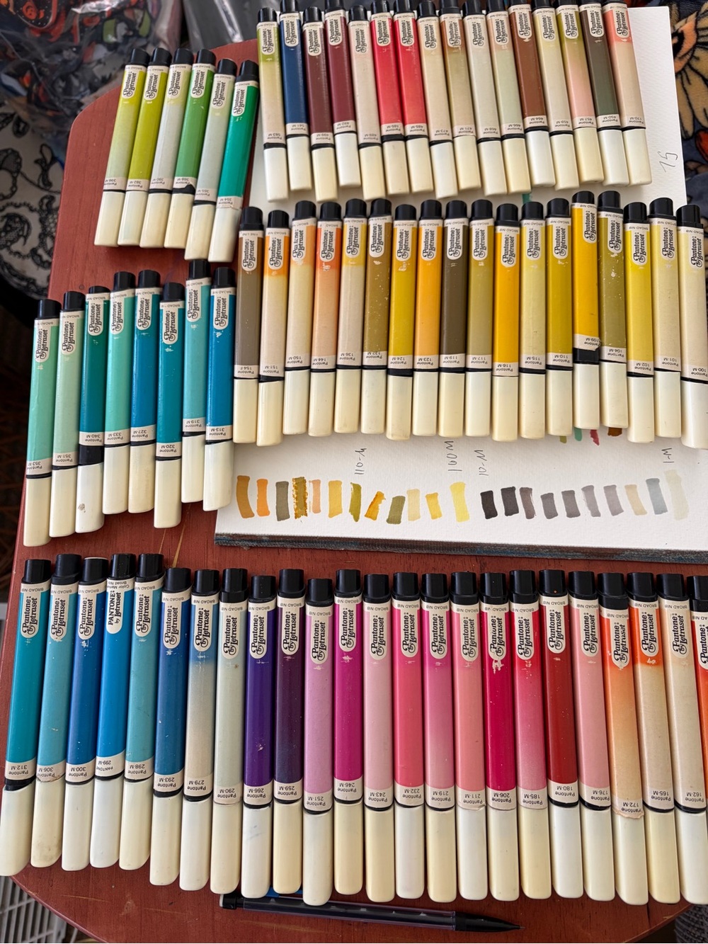 Pantone by Letraset Vintage Alcohol Ink Pens - Multi Color Set. 85 markers.
